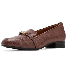 Dark Tan Combi Leather Clarks Juliet Teagan