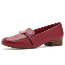Red Leather Clarks Juliet Teagan