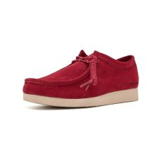 Red Suede Clarks Wallabee Lite
