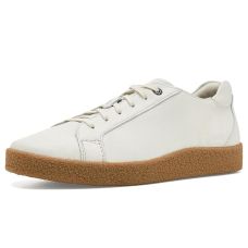 White Leather Clarks Smokeford Lace
