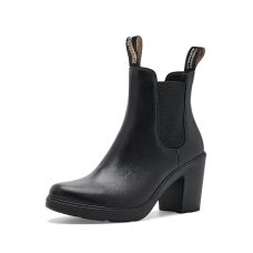Black Blundstone High Heeled Chelsea Boots