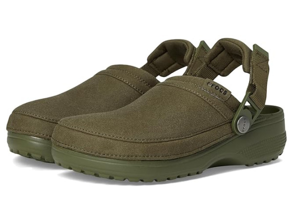 Crocs Classic Crafted Vegan Suede Clogs