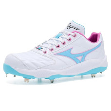 White/Pink Mizuno Pro Select Fp Metal