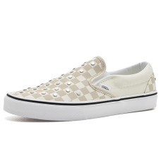 Checkerboard Studs Turtledove Vans Classic Slip-On