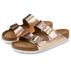 Birkenstock Arizona Soft Footbed - Metallic Leather
