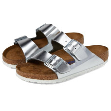 Birkenstock Arizona Soft Footbed - Metallic Leather