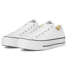 Converse Chuck Taylor All Star Low Top Platform Leather Sneaker