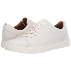 White Leather Clarks Un Costa Lace
