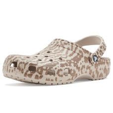 Cocoa Cream Crocs Classic Clog - Seasonal Graphic