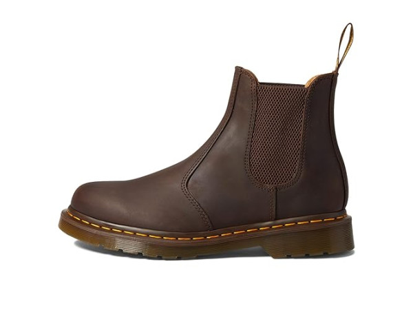 Dr. Martens 2976 Yellow Stitch Smooth Leather Chelsea Boots Dr. Martens 2976 Yellow Stitch Smooth Leather Chelsea Boots