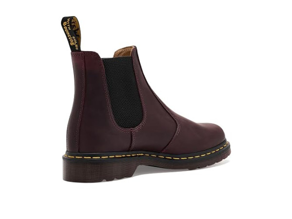 Dr. Martens 2976 Yellow Stitch Smooth Leather Chelsea Boots