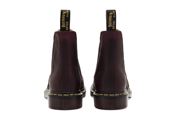 Dr. Martens 2976 Yellow Stitch Smooth Leather Chelsea Boots