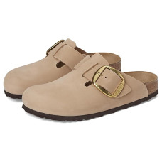 Birkenstock Boston Big Buckle Clog - Nubuck Leather Birkenstock Boston Big Buckle Clog - Nubuck Leather
