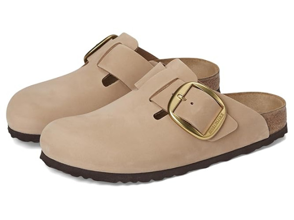 Birkenstock Boston Big Buckle Clog - Nubuck Leather Birkenstock Boston Big Buckle Clog - Nubuck Leather