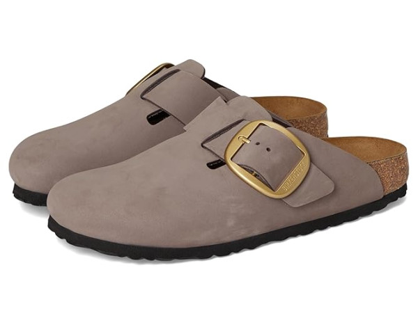 Birkenstock Boston Big Buckle Clog - Nubuck Leather Birkenstock Boston Big Buckle Clog - Nubuck Leather
