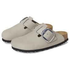 Birkenstock Boston Big Buckle Clog - Nubuck Leather Birkenstock Boston Big Buckle Clog - Nubuck Leather