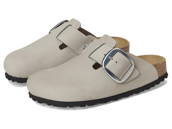Birkenstock Boston Big Buckle Clog - Nubuck Leather Birkenstock Boston Big Buckle Clog - Nubuck Leather