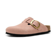 Birkenstock Boston Big Buckle Clog - Nubuck Leather
