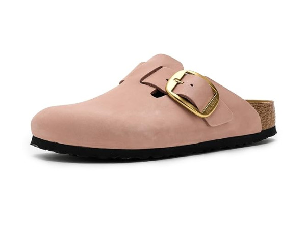 Birkenstock Boston Big Buckle Clog - Nubuck Leather