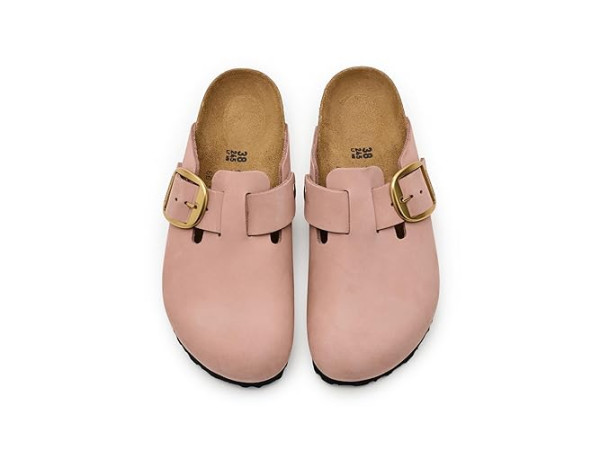 Birkenstock Boston Big Buckle Clog - Nubuck Leather Birkenstock Boston Big Buckle Clog - Nubuck Leather