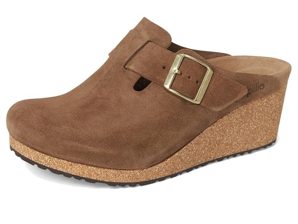 Birkenstock Fanny Wedge Clog - Suede Birkenstock Fanny Wedge Clog - Suede