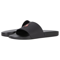 Black/Red Polo Ralph Lauren Polo Slide Sandals