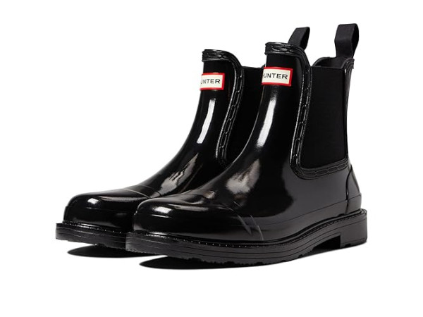 Hunter Commando Chelsea Gloss Boot