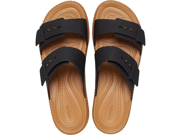 Crocs Brooklyn Buckle Low Wedges Crocs Brooklyn Buckle Low Wedges