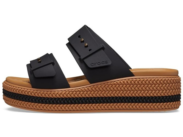 Crocs Brooklyn Buckle Low Wedges Crocs Brooklyn Buckle Low Wedges