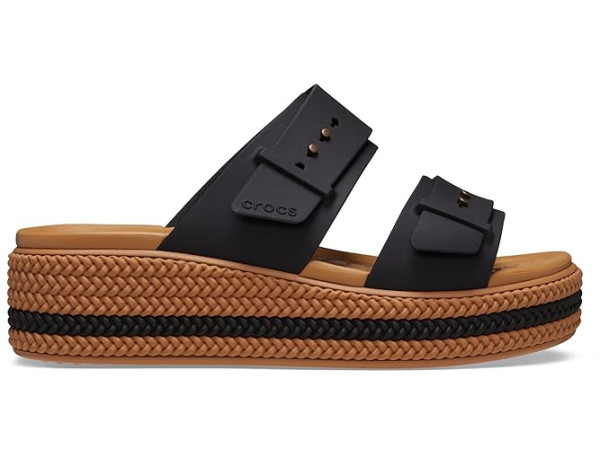 Crocs Brooklyn Buckle Low Wedges Crocs Brooklyn Buckle Low Wedges