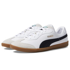 Puma White/Puma Black/Gum PUMA King 21 Indoor Trainer Soccer Cleats