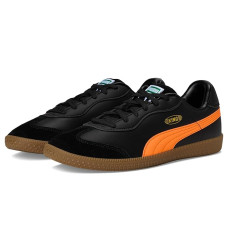 Black/Heat Fire PUMA King 21 Indoor Trainer Soccer Shoes