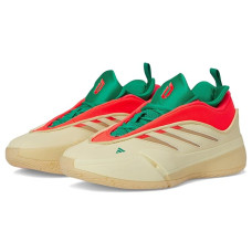 Warm Vanilla/Lucid Red/Warm Sandstone adidas Dame 9 Basketball Shoes