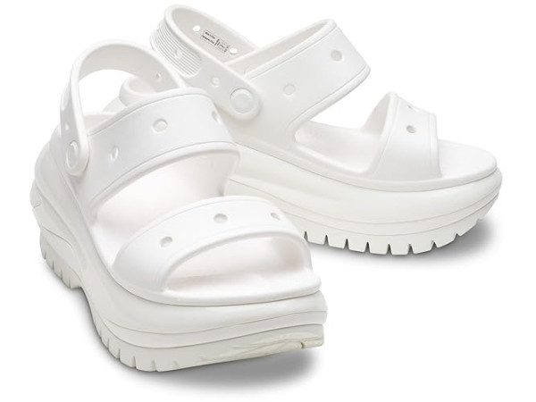 Crocs Classic Mega Crush Platform Sandals Wedge