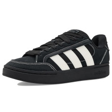 Black/White/Carbon adidas Grand Court Alpha