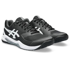 Black/White ASICS GEL-Dedicate 8 Tennis Shoe