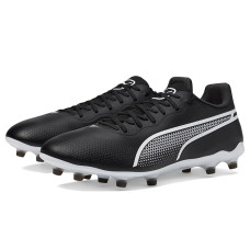 Puma Black/Puma White PUMA King Pro Firm Ground/Artificial Ground Soccer Cleats