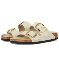 Ecru Birkenstock Arizona Big Buckle High Shine