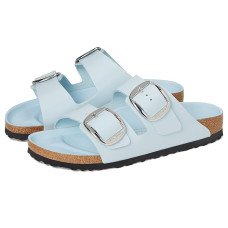 Baby Blue Birkenstock Arizona Big Buckle High Shine
