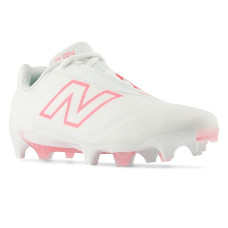 White/Ultra Pink New Balance BurnX4 Lacrosse Cleats