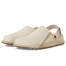 Eggshell Birkenstock Lutry 365 Clog - Suede
