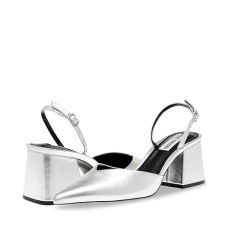 Silver Leather Steve Madden Courtine