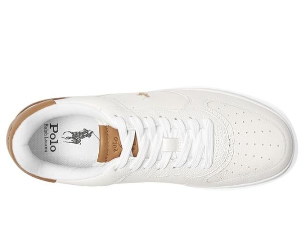 Polo Ralph Lauren Tumbled Leather-Masters Crt-Sneakers-Low Top Lace