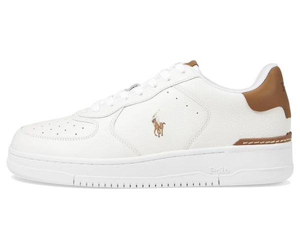 Polo Ralph Lauren Tumbled Leather-Masters Crt-Sneakers-Low Top Lace
