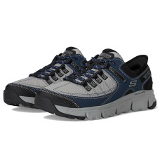 Grey/Navy SKECHERS Summits AT Hands Free Slip-In