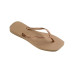 Havaianas Slim Square Logo Metallic Flip-Flop