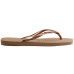 Havaianas Slim Square Logo Metallic Flip-Flop