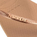 Havaianas Slim Square Logo Metallic Flip-Flop