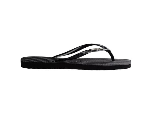Havaianas Slim Square Logo Metallic Flip-Flop