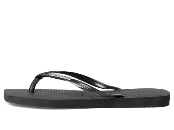 Havaianas Slim Square Logo Metallic Flip-Flop